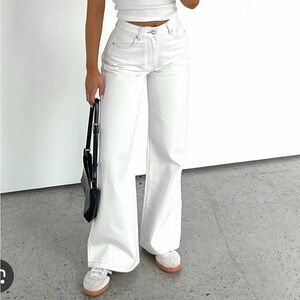 White Fox Wide Leg Jeans